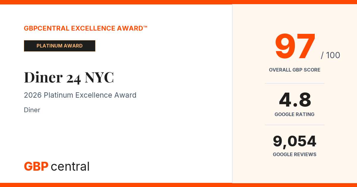 Preview of Diner 24 NYC's certificate
