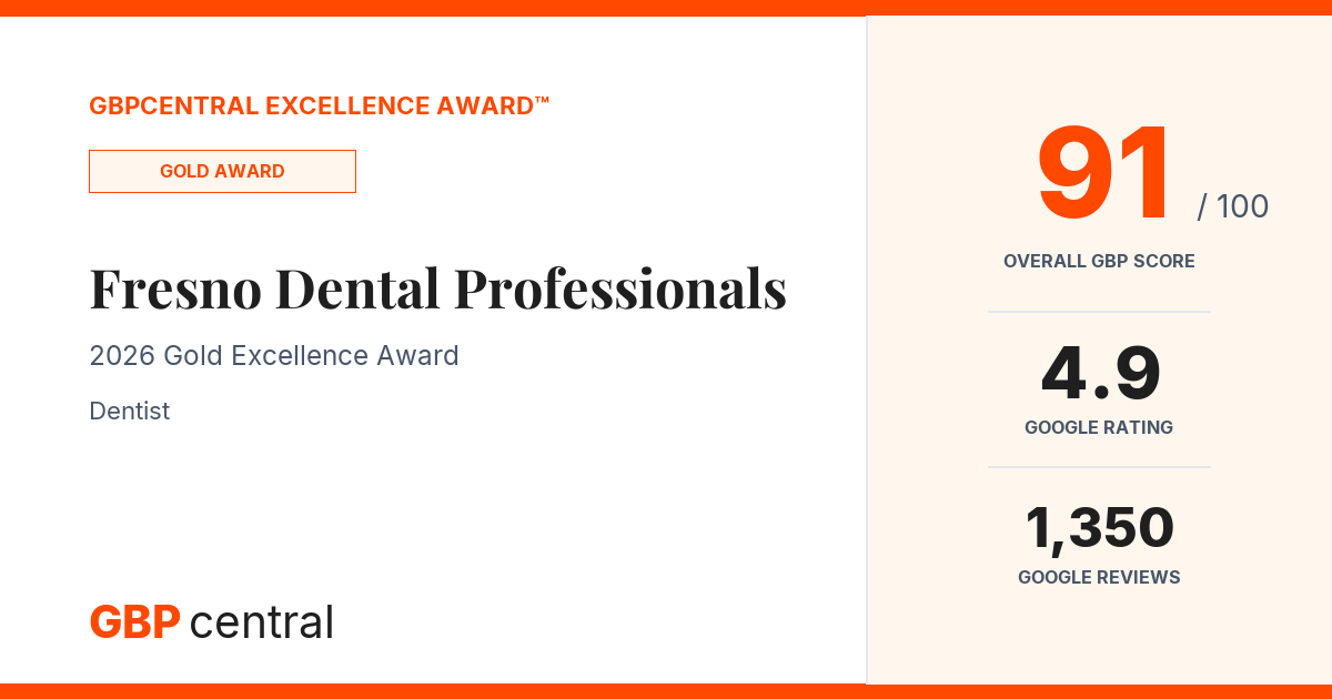 Preview of Fresno Dental Professionals's certificate