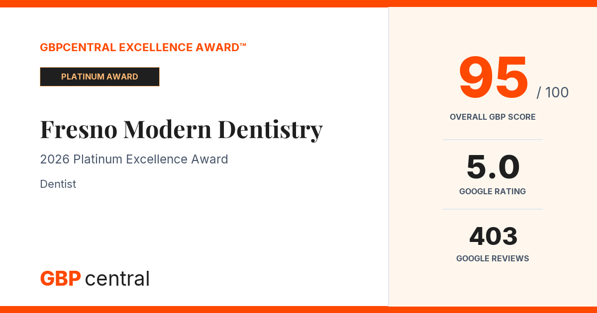 Preview of Fresno Modern Dentistry's certificate