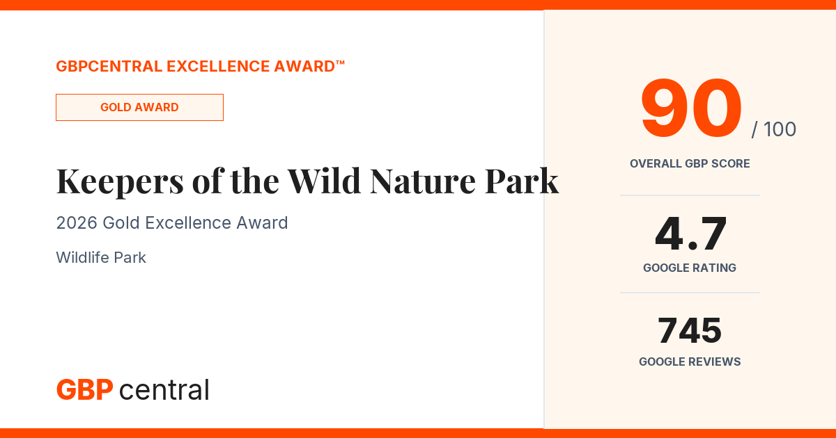 Preview of Keepers of the Wild Nature Park's certificate