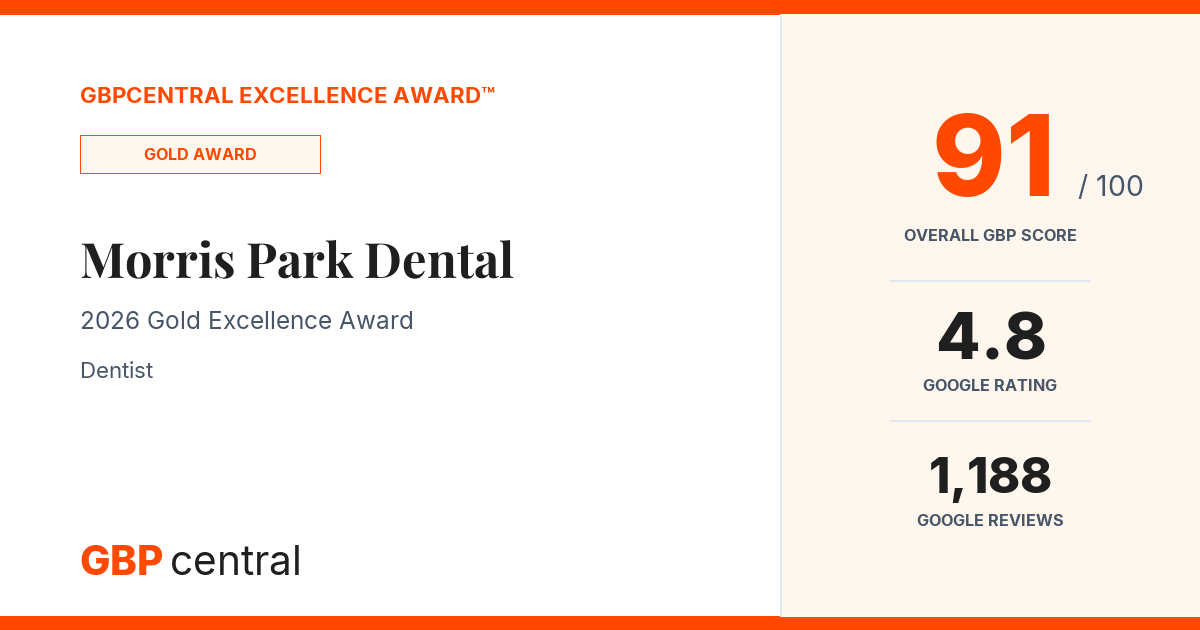 Preview of Morris Park Dental's certificate