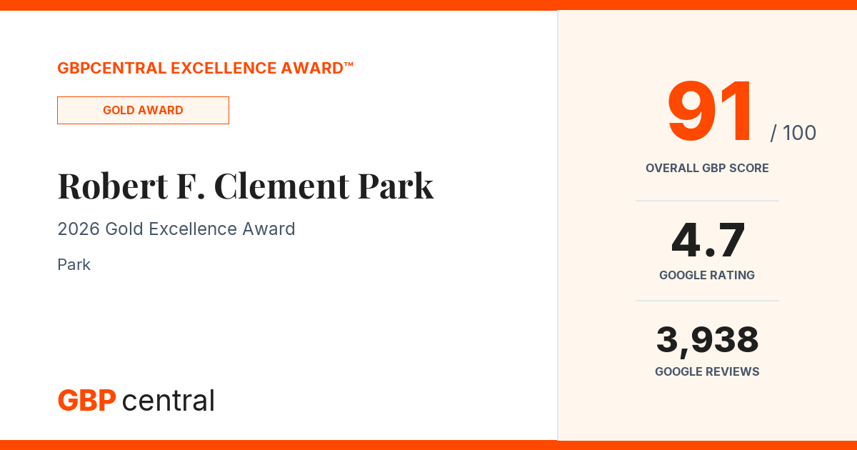 Preview of Robert F. Clement Park's certificate