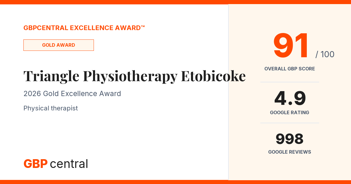 Preview of Triangle Physiotherapy Etobicoke's certificate