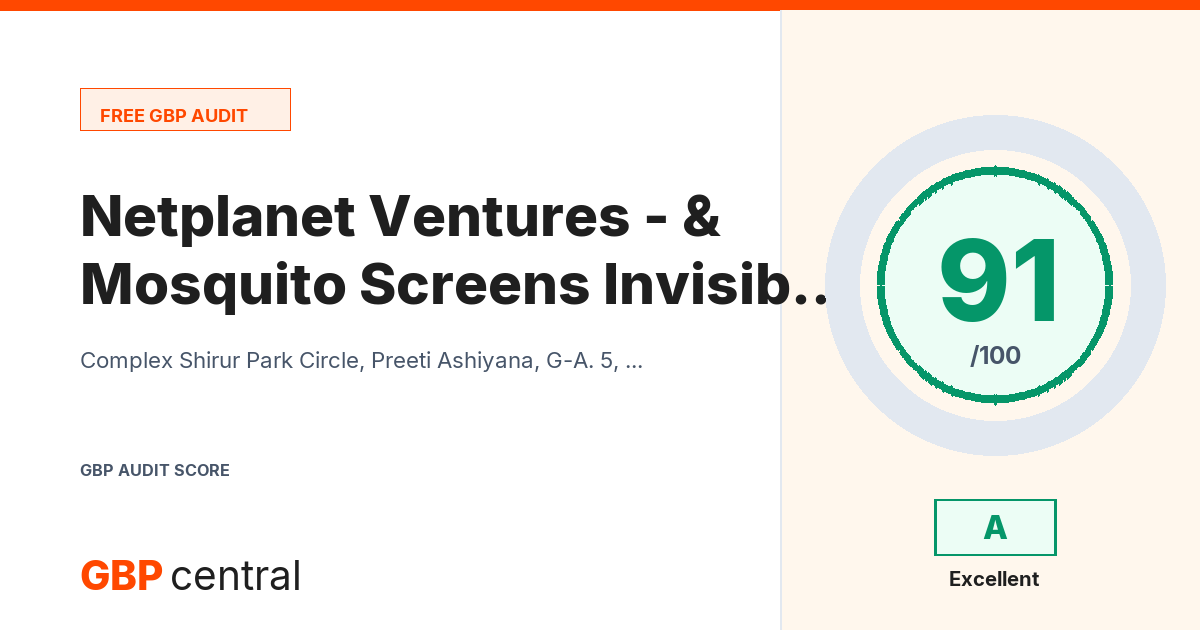 Preview of the Netplanet Ventures - Mosquito Screens & Invisible Grills audit report