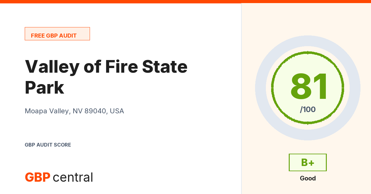 Preview of the Valley of Fire State Park audit report