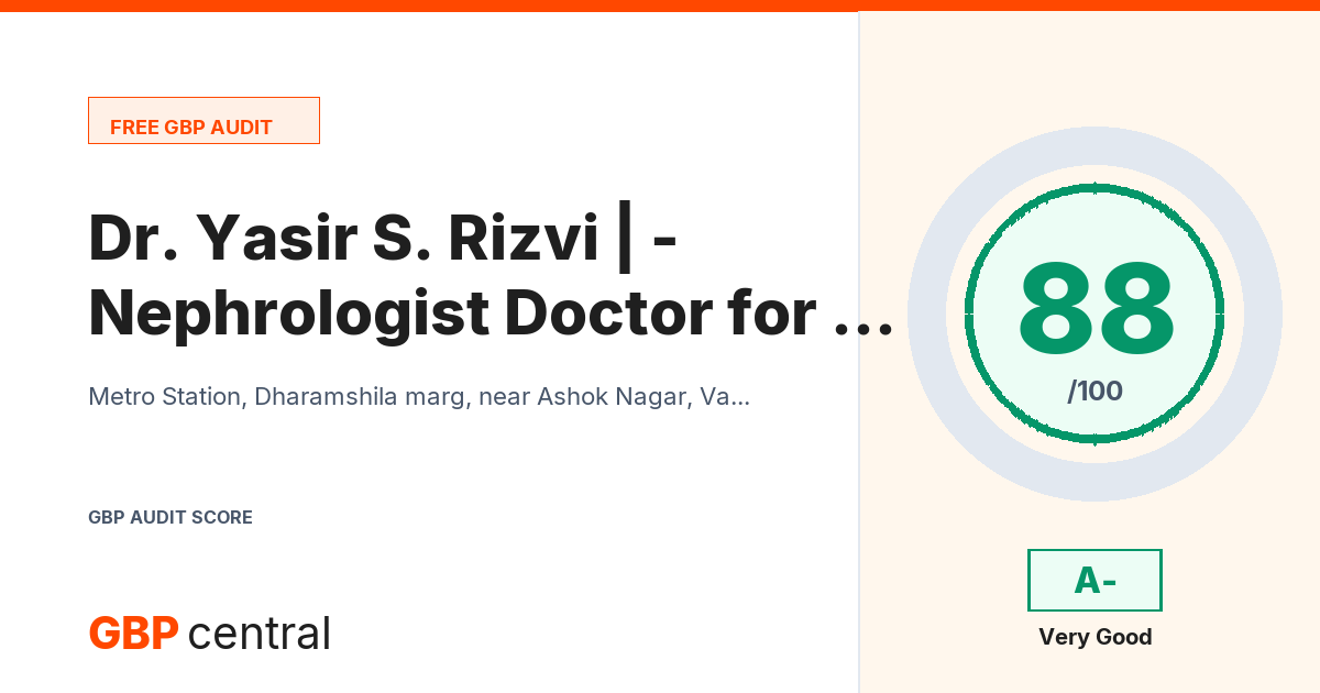 Preview of the Dr. Yasir S. Rizvi | Nephrologist - Doctor for Kidney Disease Treatment | Dialysis & Kidney Transplant | Narayana Health audit report