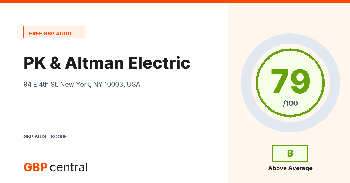 Preview of the PK & Altman Electric audit report