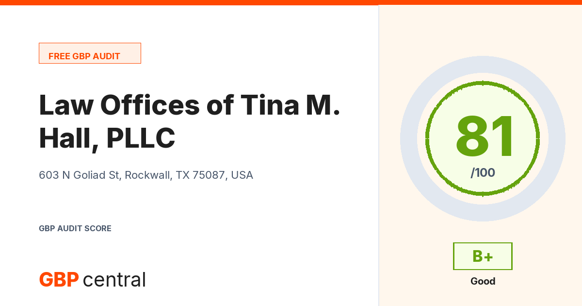 Preview of the Law Offices of Tina M. Hall, PLLC audit report