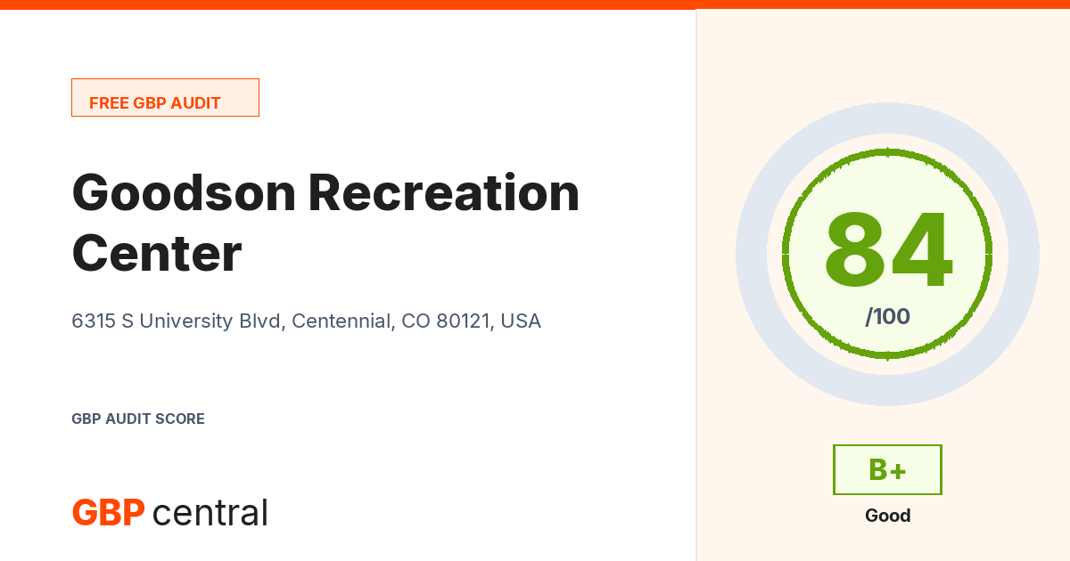 Preview of the Goodson Recreation Center audit report
