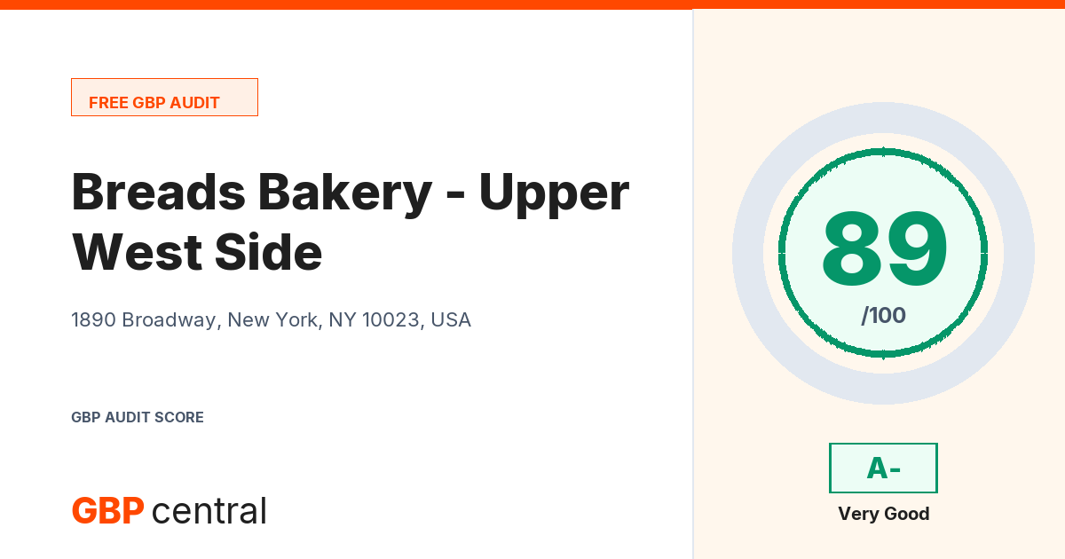 Preview of the Breads Bakery - Upper West Side audit report
