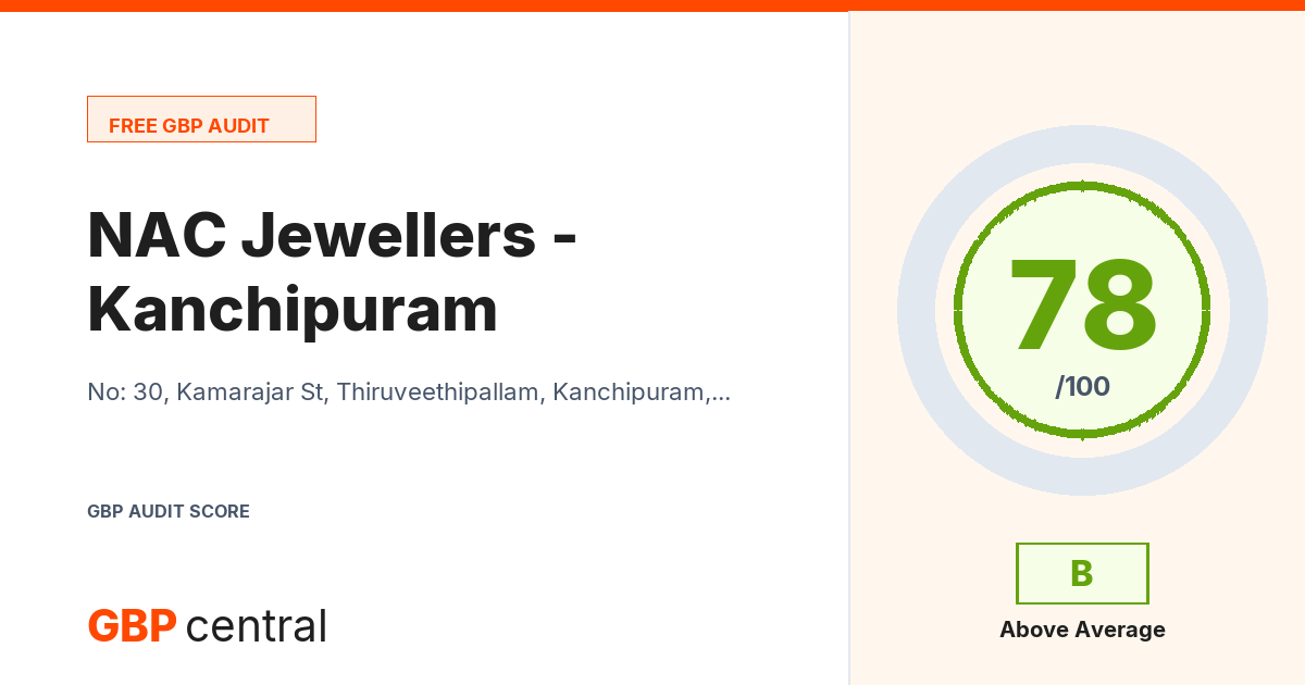 Preview of the NAC Jewellers - Kanchipuram audit report