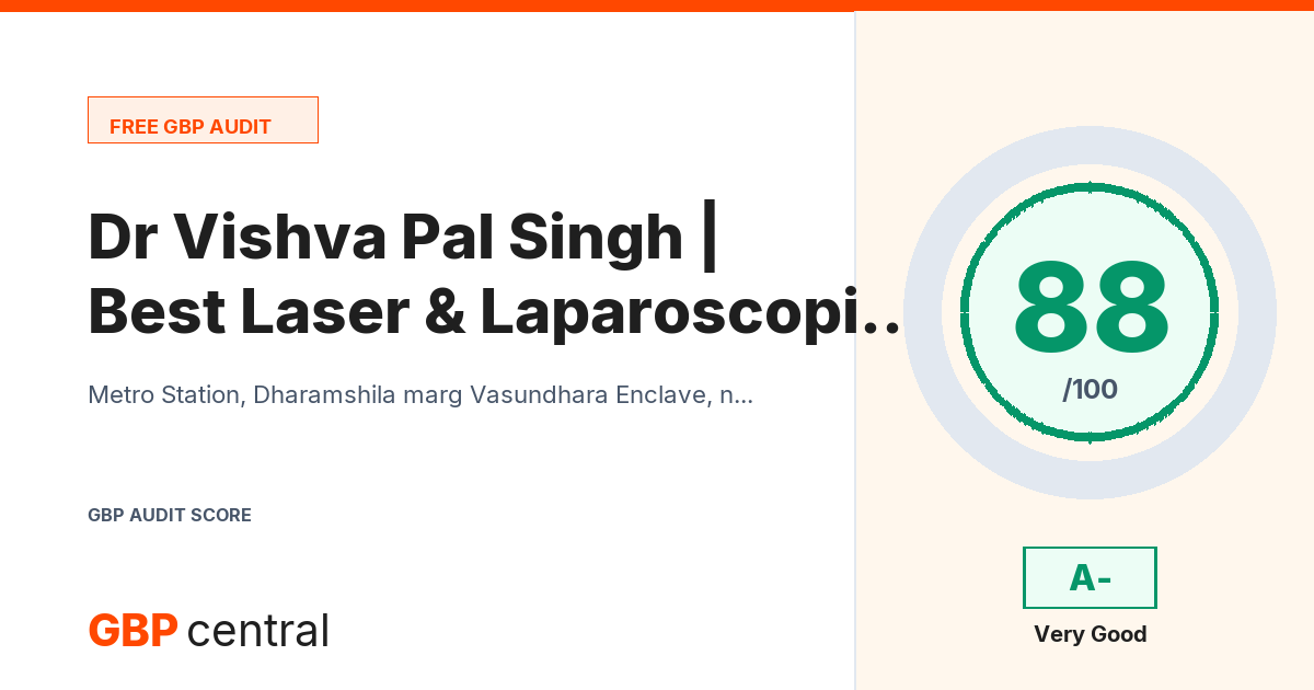 Preview of the Dr Vishva Pal Singh | Best Laser & Laparoscopic Surgeon in Delhi NCR audit report