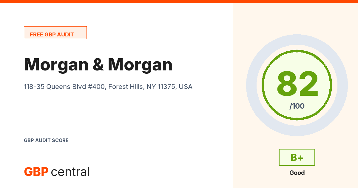 Preview of the Morgan & Morgan audit report