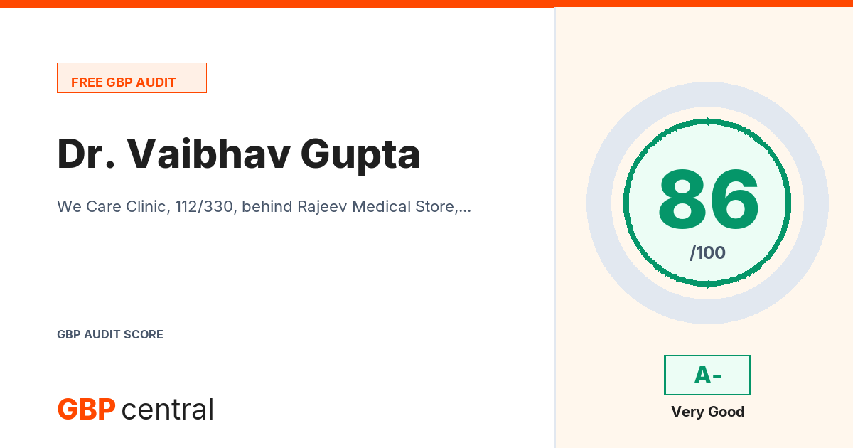 Preview of the Dr. Vaibhav Gupta audit report