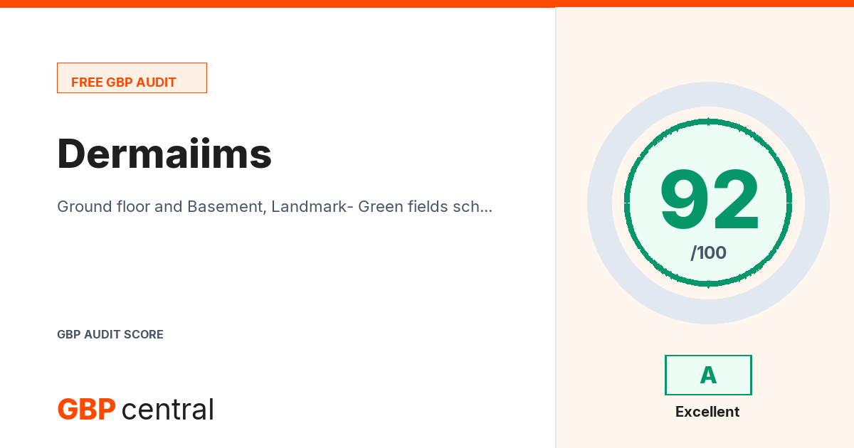 Preview of the Dermaiims audit report