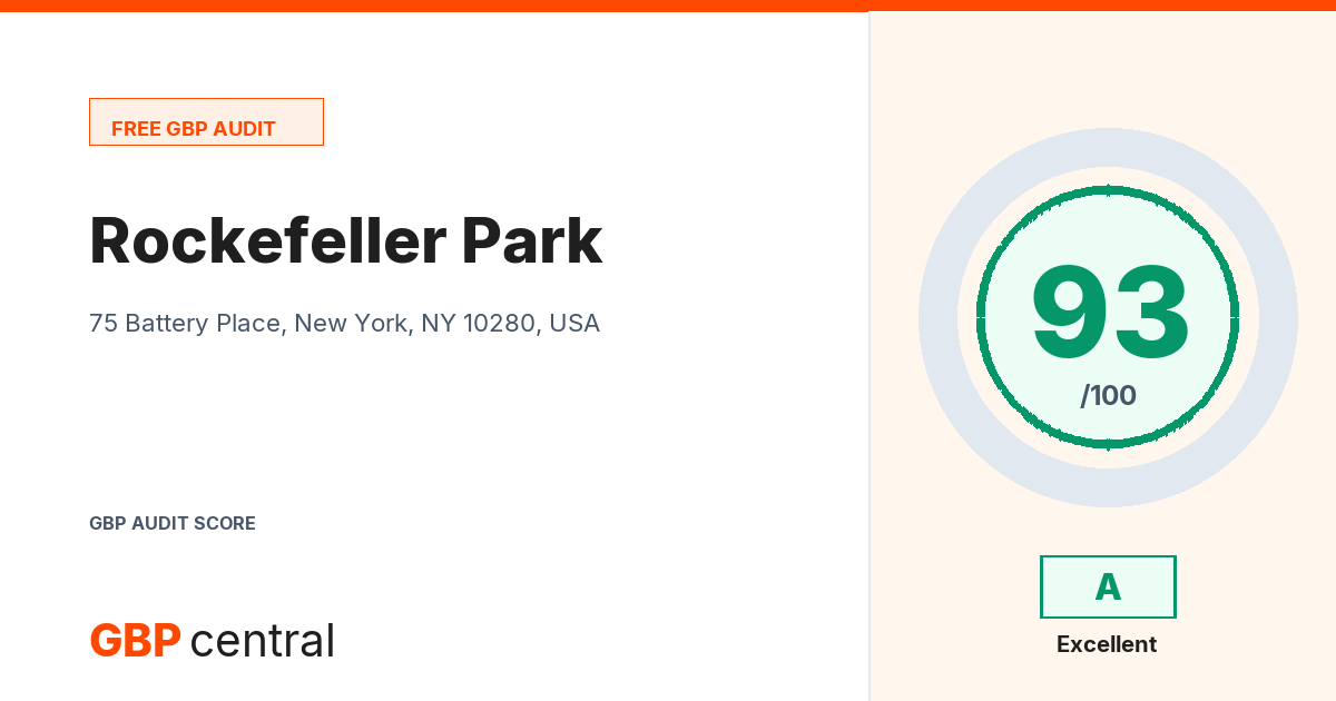 Preview of the Rockefeller Park audit report