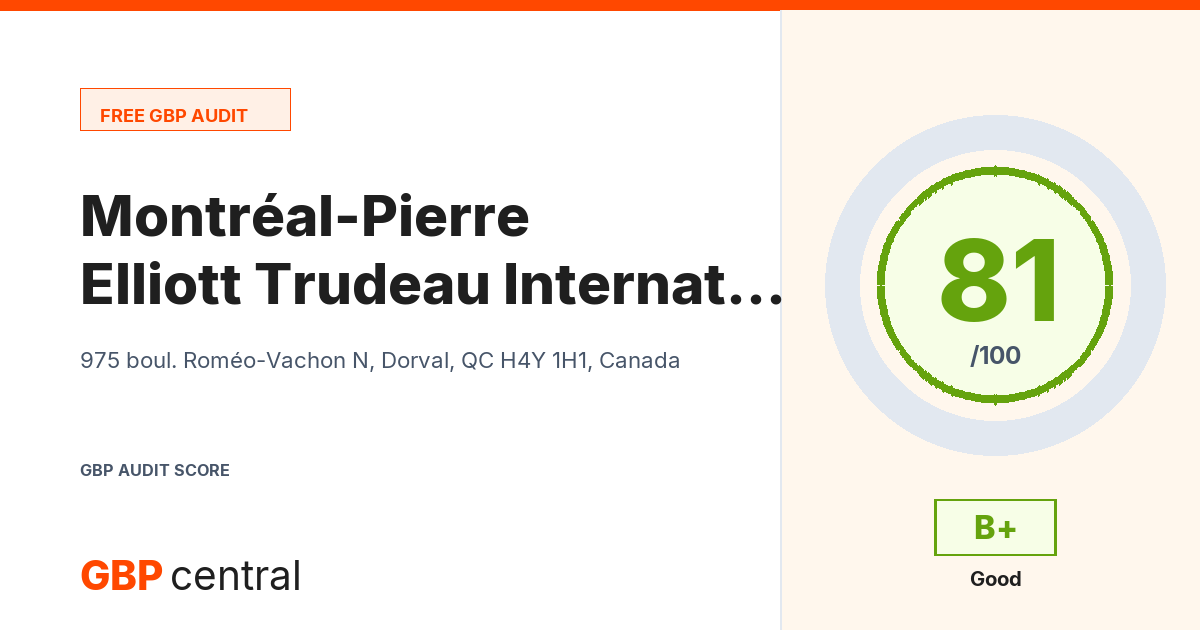 Preview of the Montréal-Pierre Elliott Trudeau International Airport audit report