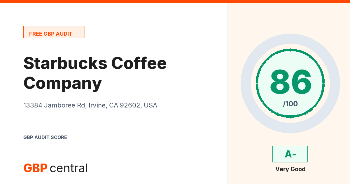 Preview of the Starbucks Coffee Company audit report