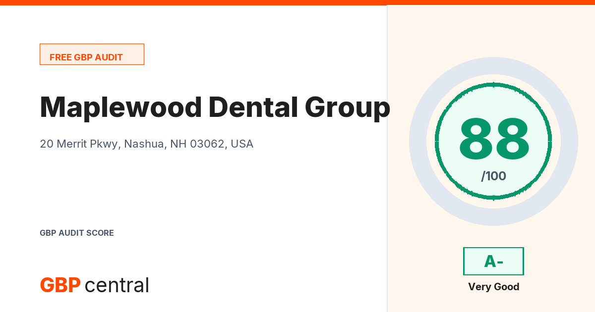 Preview of the Maplewood Dental Group audit report