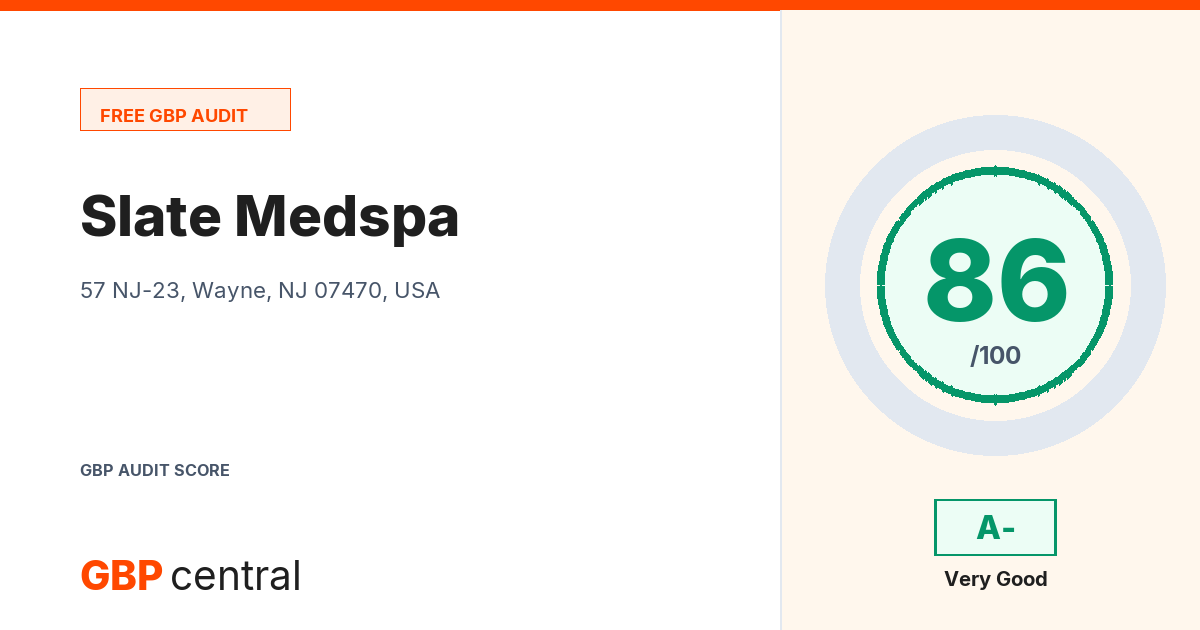 Preview of the Slate Medspa audit report