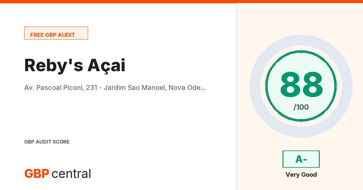 Preview of the Reby's Açai audit report