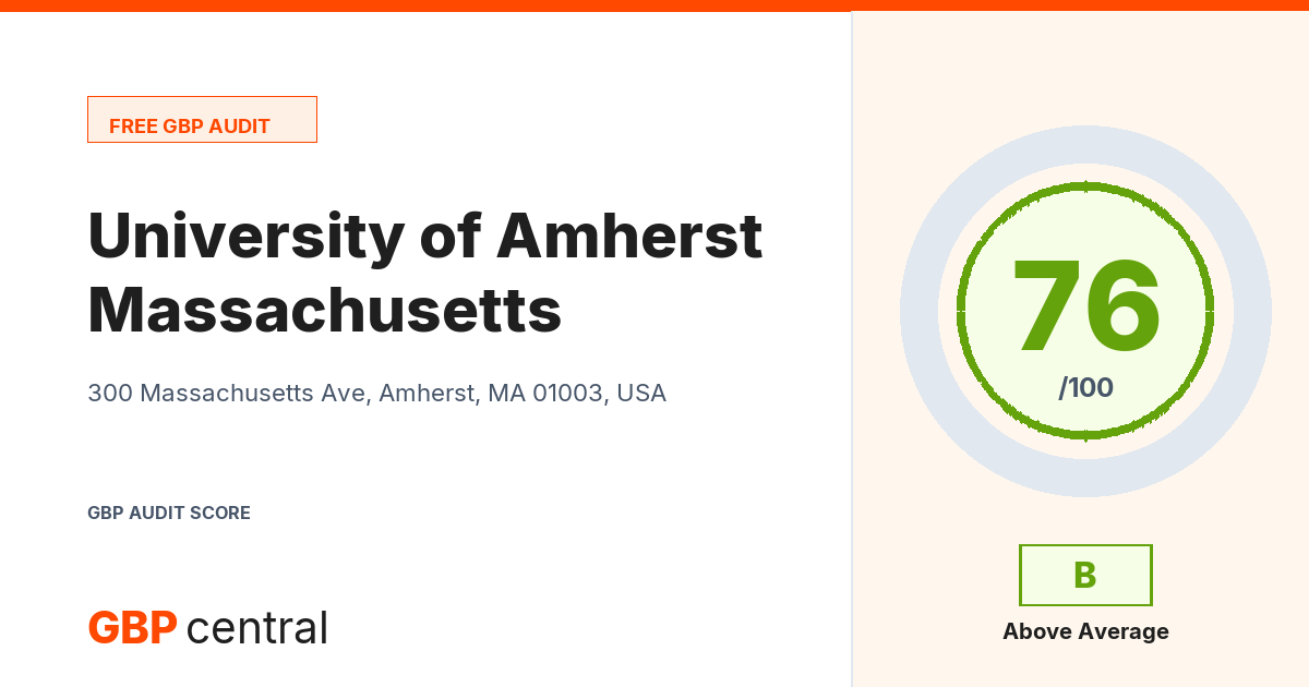 Preview of the University of Massachusetts Amherst audit report