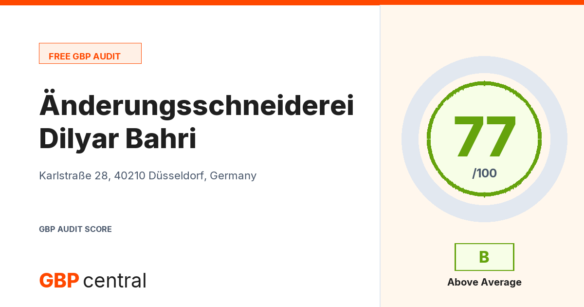 Preview of the Änderungsschneiderei Dilyar Bahri audit report