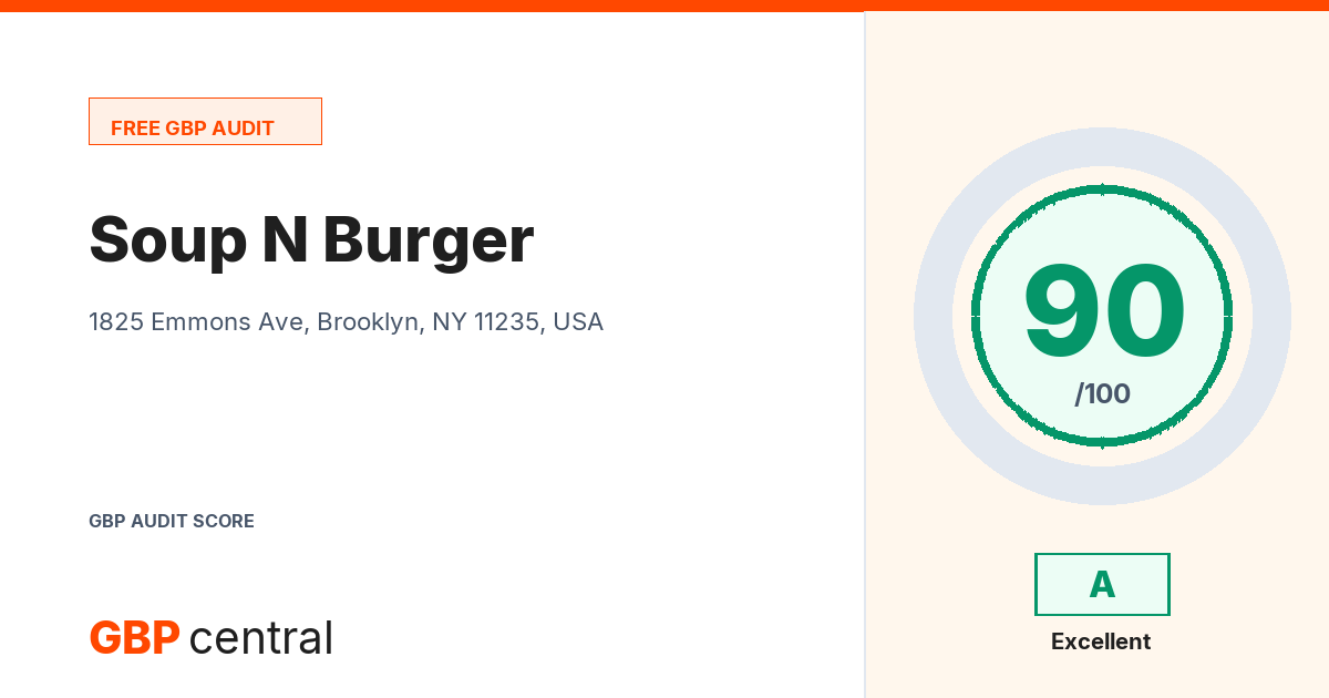 Preview of the Soup N Burger audit report
