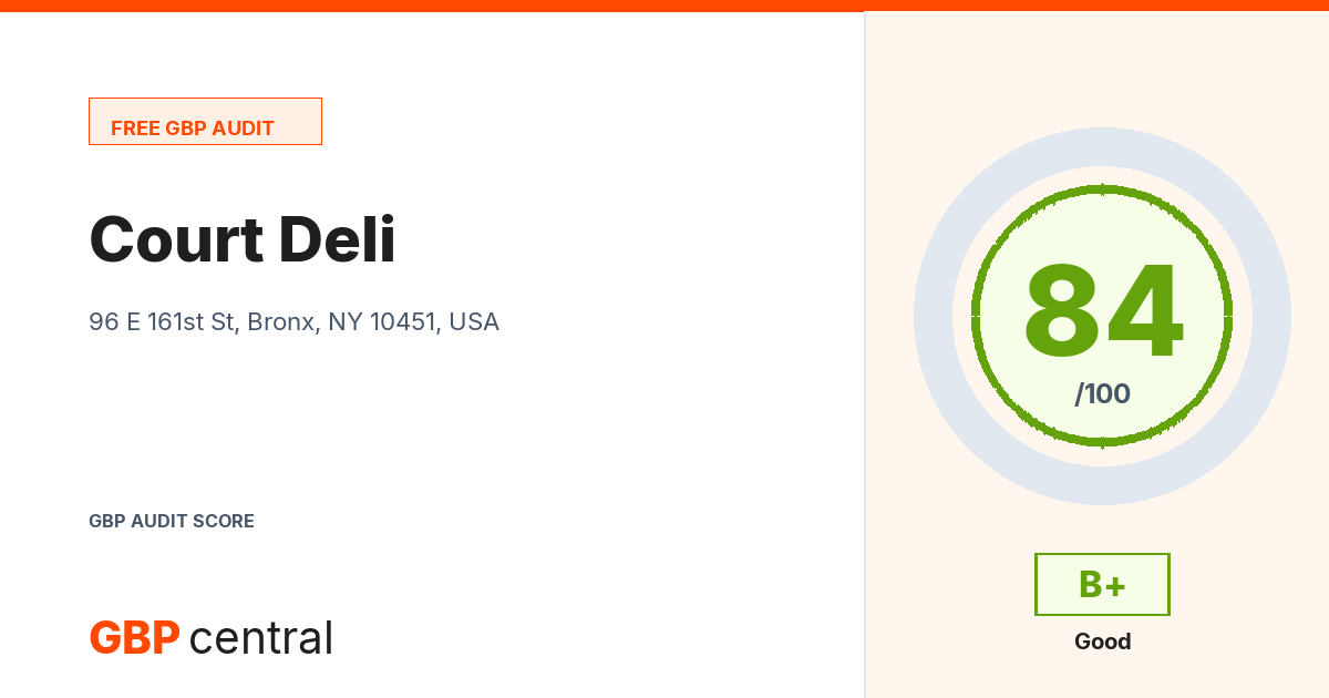 Preview of the Court Deli audit report