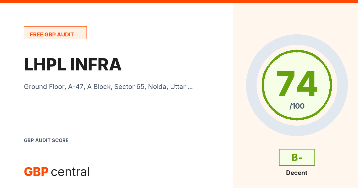 Preview of the LHPL INFRA audit report