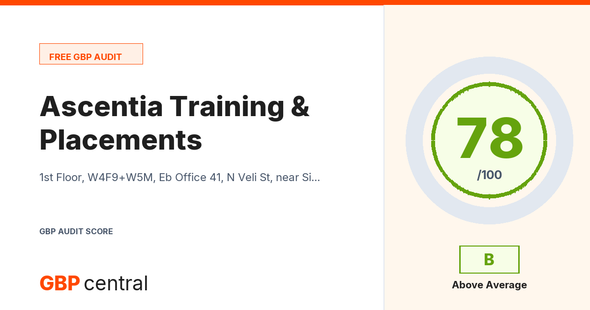 Preview of the Ascentia Training & Placements audit report