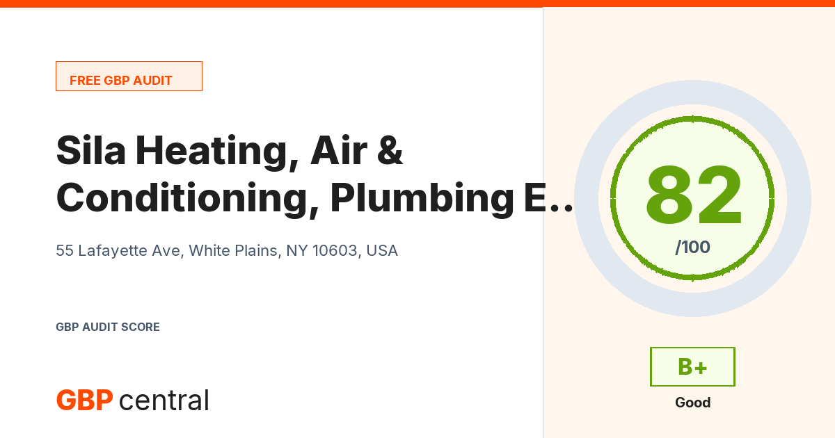 Preview of the Sila Heating, Air Conditioning, Plumbing & Electrical audit report