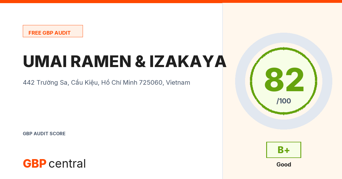 Preview of the UMAI RAMEN & IZAKAYA audit report