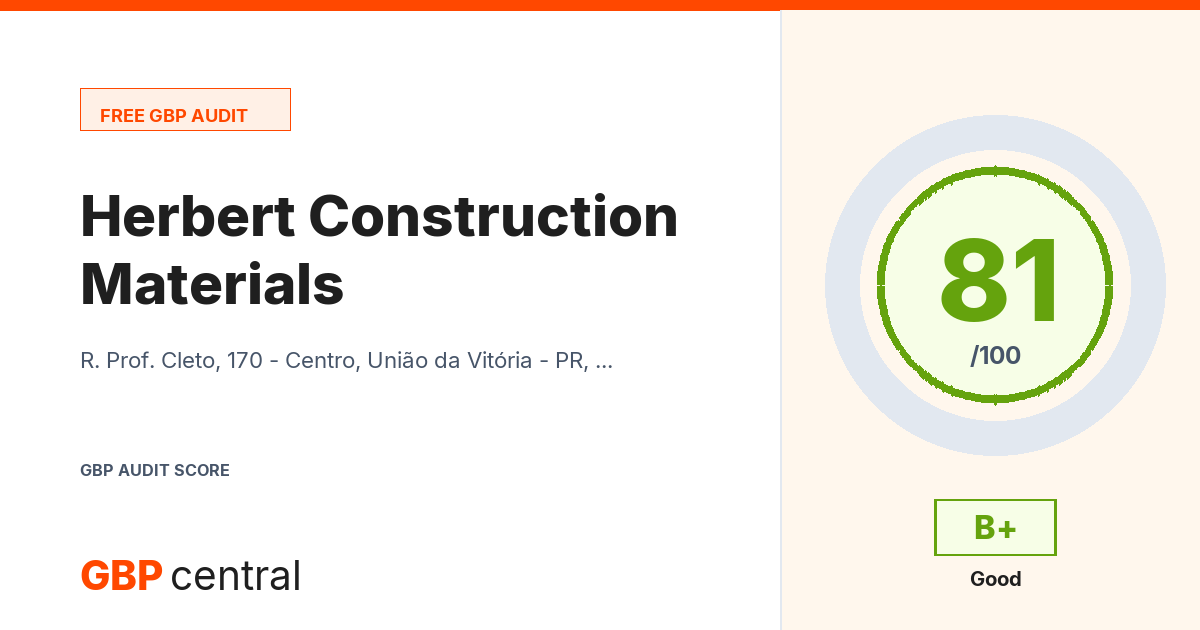 Preview of the Herbert Construction Materials audit report