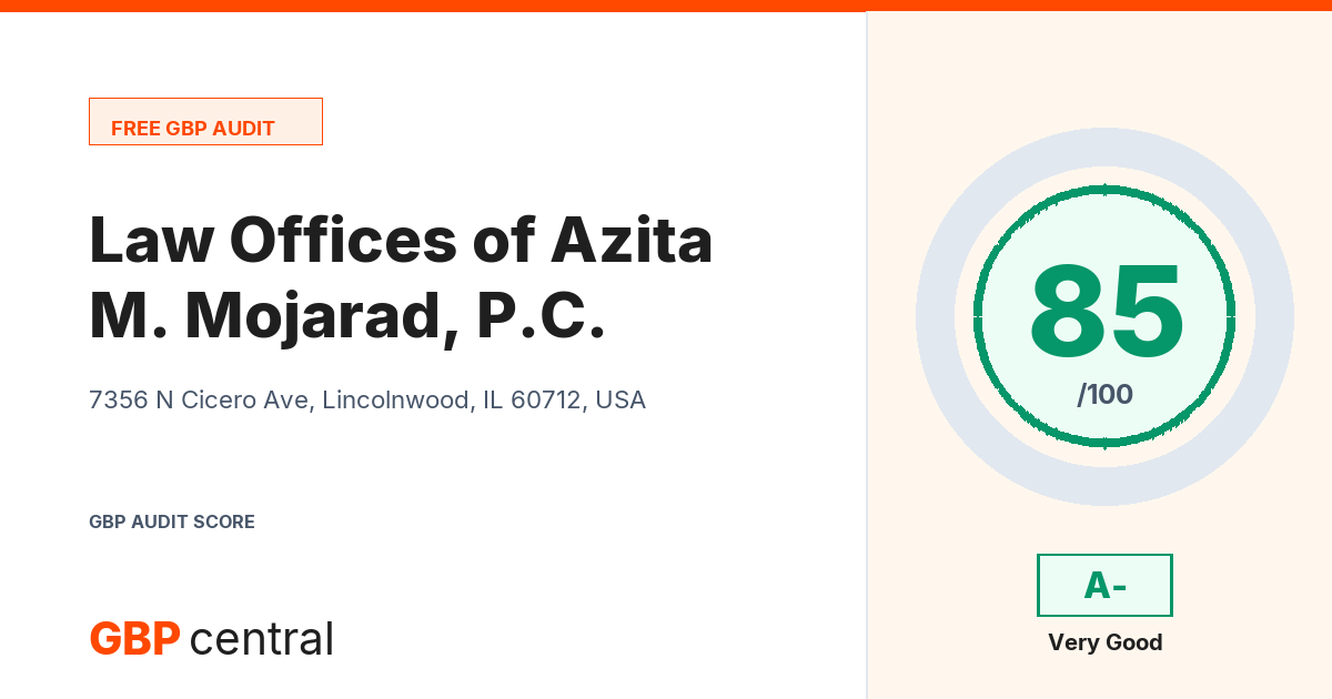 Preview of the Law Offices of Azita M. Mojarad, P.C. audit report