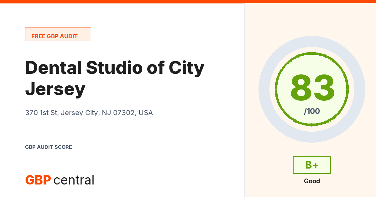 Preview of the Dental Studio of Jersey City audit report
