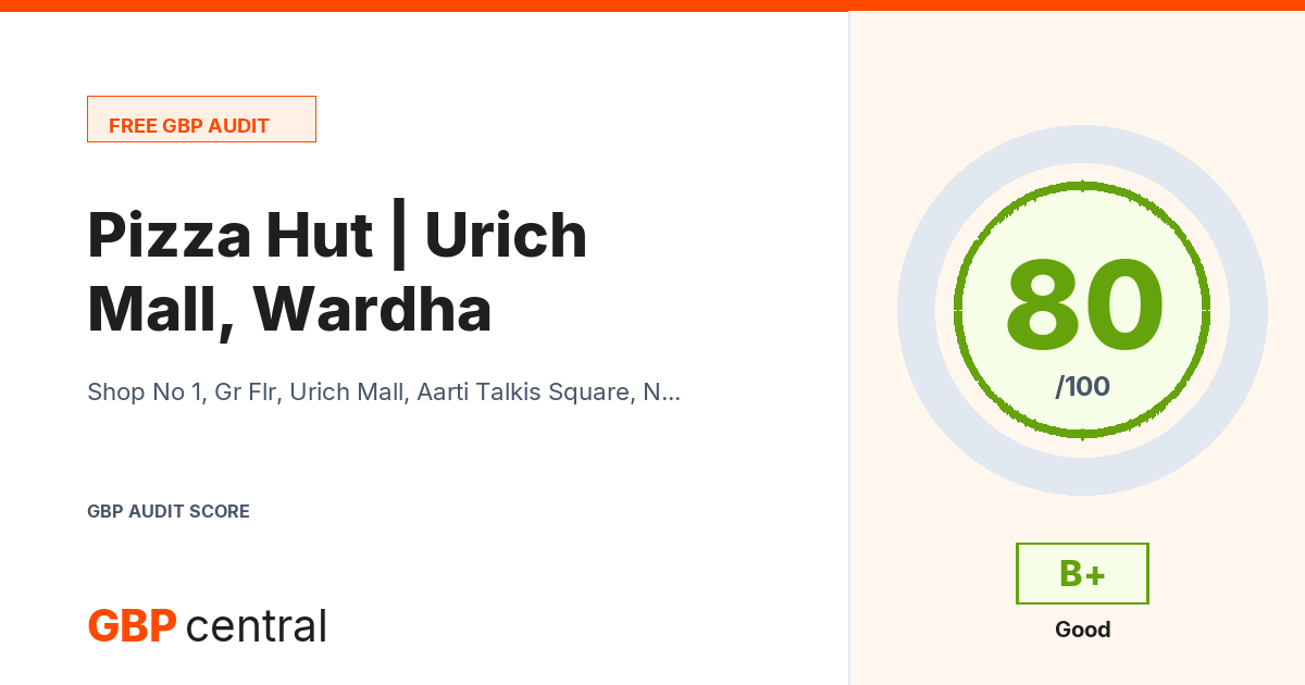 Preview of the Pizza Hut | Urich Mall, Wardha audit report