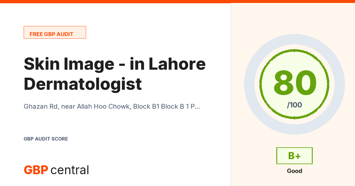Preview of the Skin Image - Dermatologist in Lahore audit report