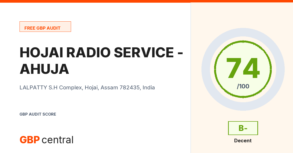 Preview of the HOJAI RADIO SERVICE - AHUJA audit report