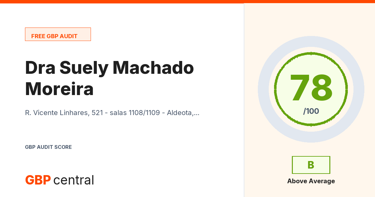 Preview of the Dra Suely Machado Moreira audit report