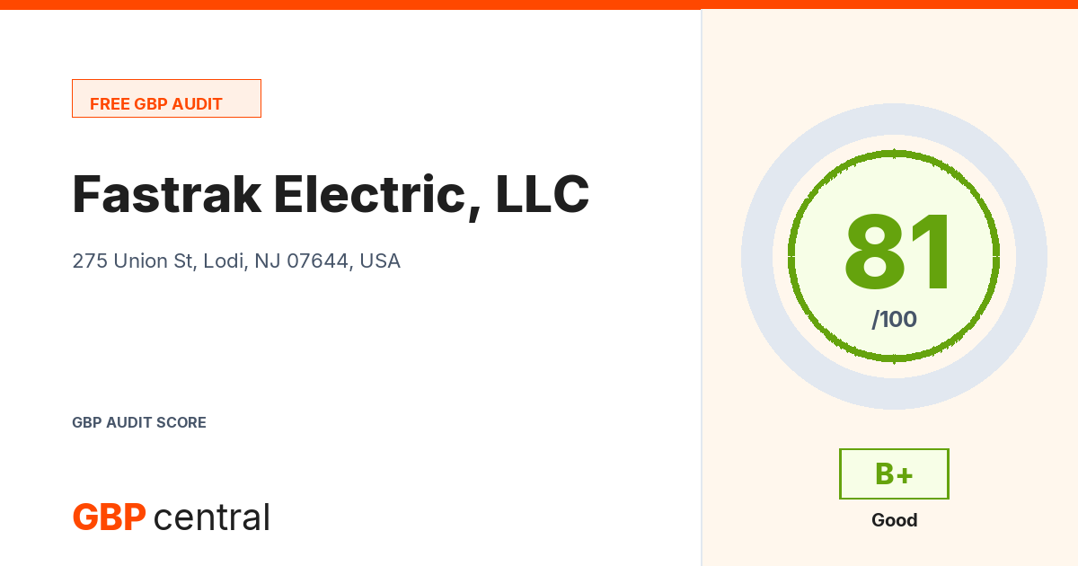 Preview of the Fastrak Electric, LLC audit report
