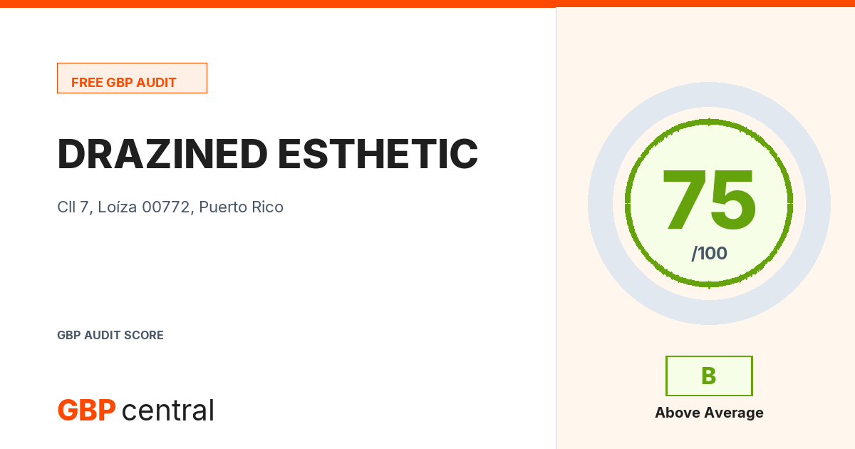 Preview of the DRAZINED ESTHETIC audit report