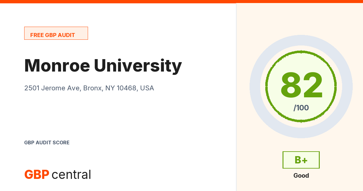 Preview of the Monroe University audit report