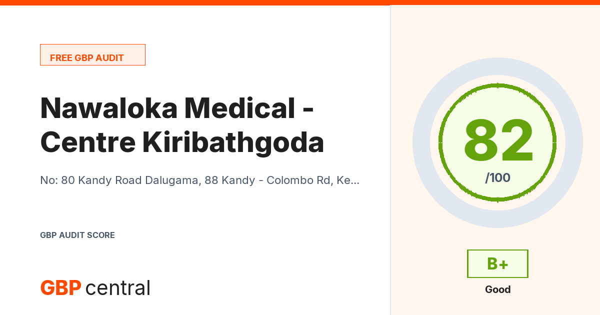 Preview of the Nawaloka Medical Centre - Kiribathgoda audit report
