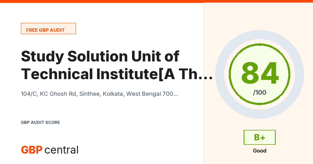Preview of the Study Solution Technical Institute[A Unit of The Study Solution Foundation] audit report