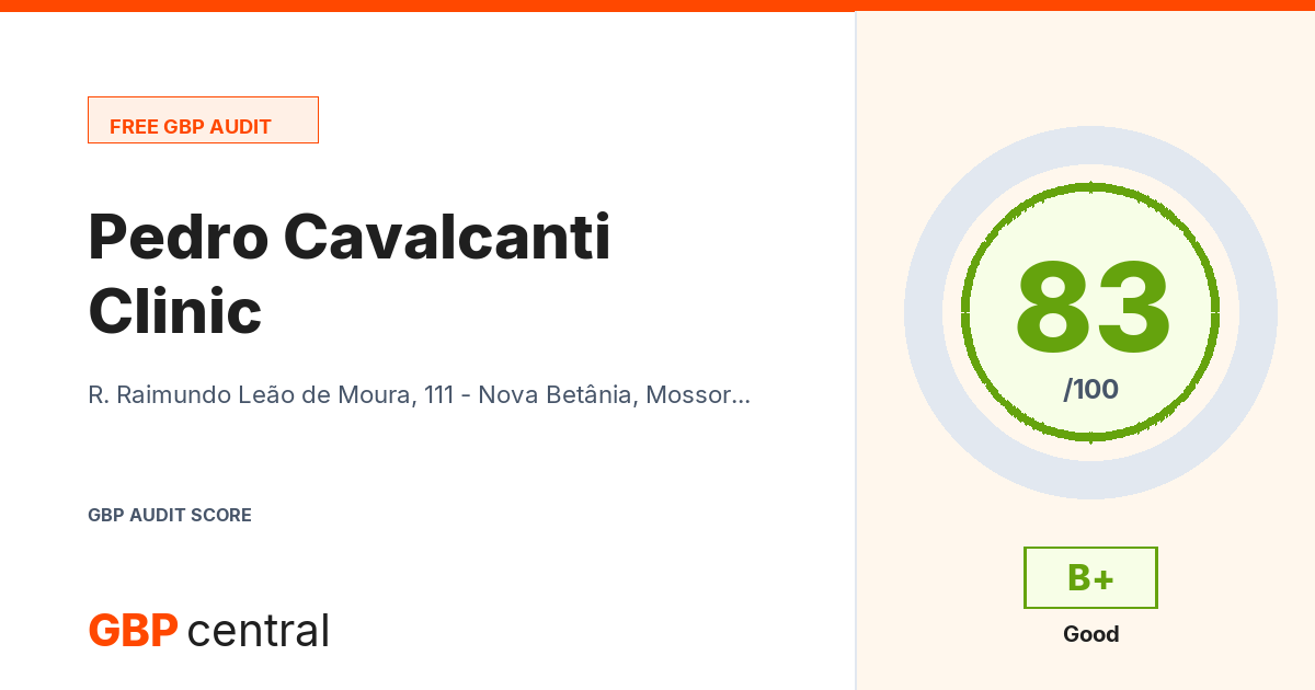 Preview of the Pedro Cavalcanti Clinic audit report