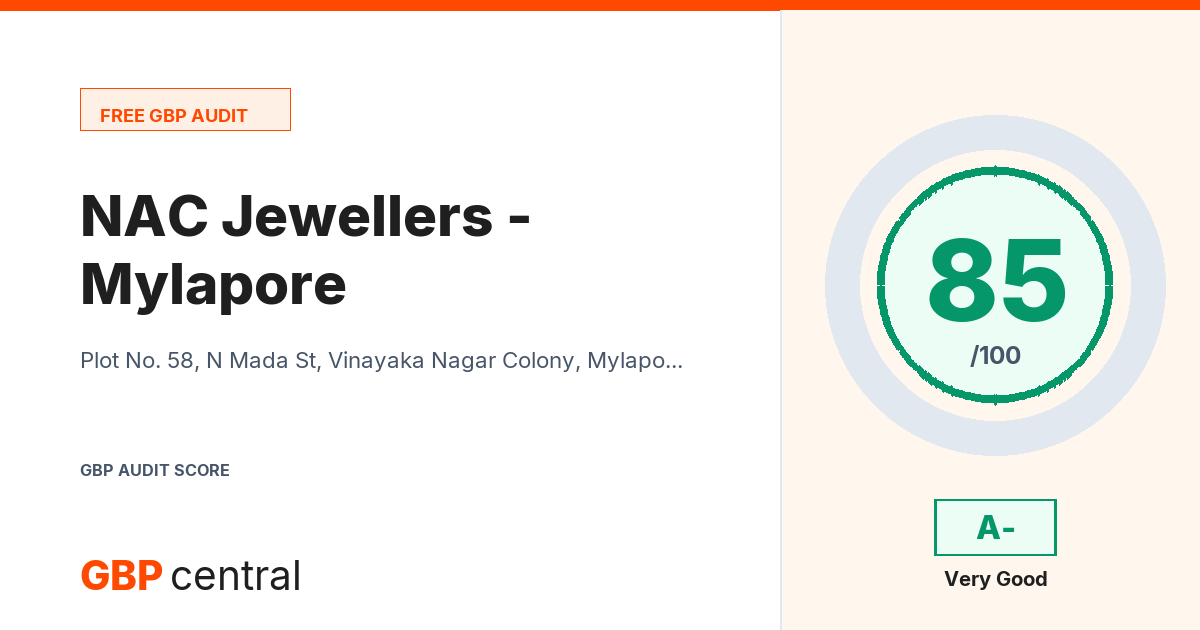 Preview of the NAC Jewellers - Mylapore audit report