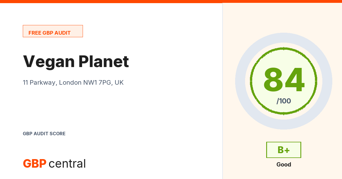 Preview of the Vegan Planet audit report