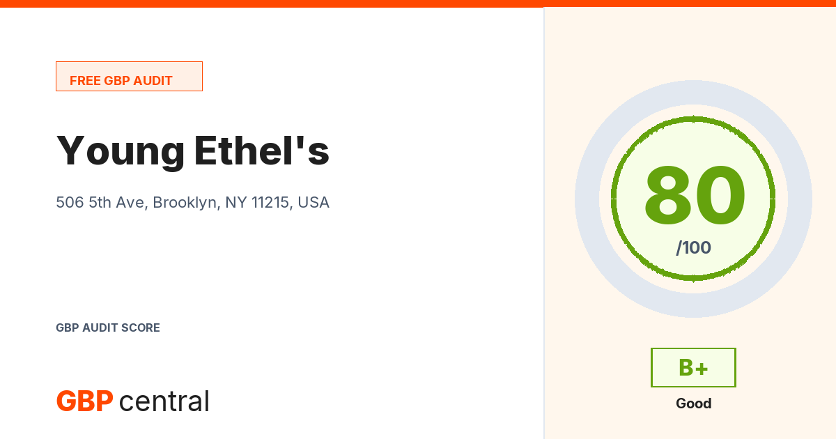 Preview of the Young Ethel's audit report