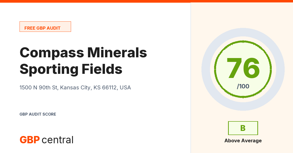 Preview of the Compass Minerals Sporting Fields audit report